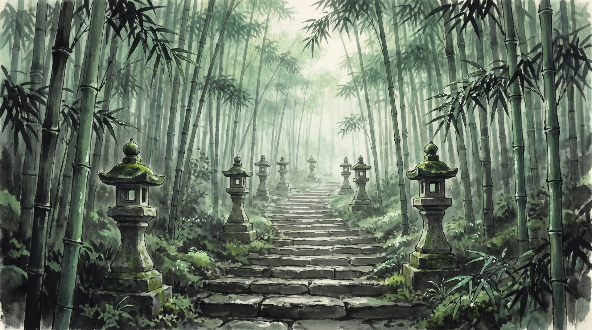樱花视频水墨雅集-竹兰菊梅视频教程-四君子